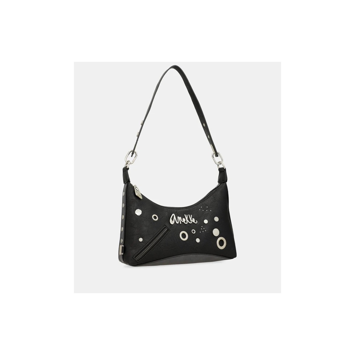 Bolso de hombro negro Crust ANEKKE 39892-461