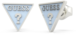 PENDIENTES GUESS L. BLUE TRIANGLE LOGO