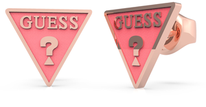 PENDIENTES GUESS CORAL TRIANGLE LOGO