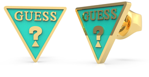 PENDIENTES GUESS TUR TRIANGLE LOGO STUDS YG UBE70127