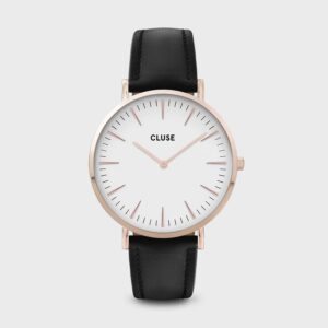 Reloj de mujer CLUSE Boho Chic Leather Black, Rose Gold Colour CW0101201020