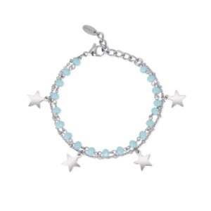 PULSERA 2 JEWELS ACERO Y CRISTAL  232053