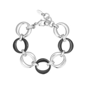 PULSERA 2 JEWELS ACERO Y ESMALTE 232179