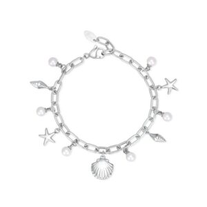 PULSERA 2 JEWELS ACERO Y PERLITAS 232204