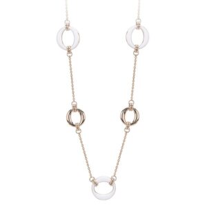 COLLAR 2 JEWELS ACERO Y ESMALTE 251711